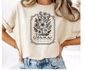 SINGLE COLOR SCREEN PRINT - JESUS FLORAL