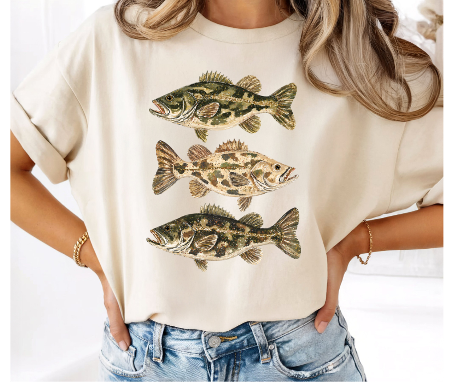 FULL COLOR SCREEN PRINT - 3 FISH