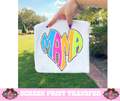 FULL COLOR SCREEN PRINT - NEON HEART CHEETAH