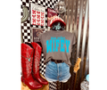 SINGLE COLOR SCREEN PRINT - BLUE COLLAR WIFEY
