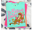 FULL COLOR SCREEN PRINT - IT'S 5 O SOMEWHERE