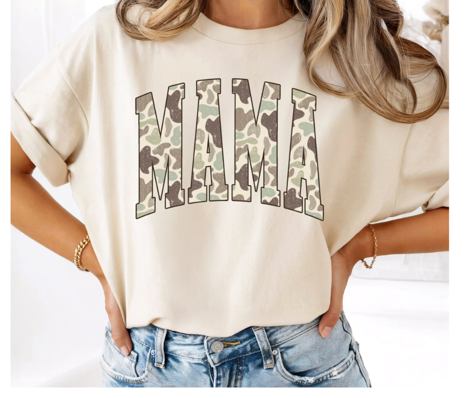 FULL COLOR SCREEN PRINT - MAMA CAMO