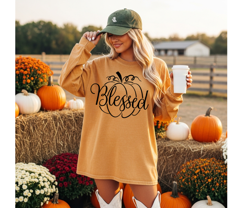 SINGLE COLOR SCREEN PRINT - BLESSED