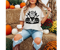 SINGLE COLOR SCREEN PRINT - COW 2 PUMPKINS