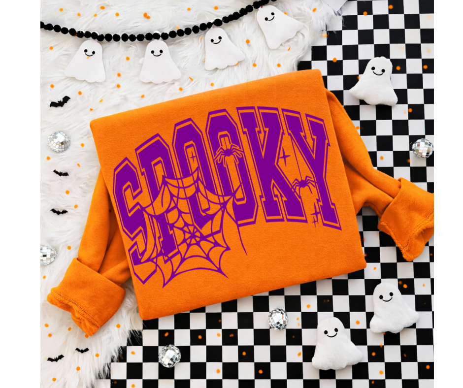 SINGLE COLOR SCREEN PRINT - PURPLE SPOOKY