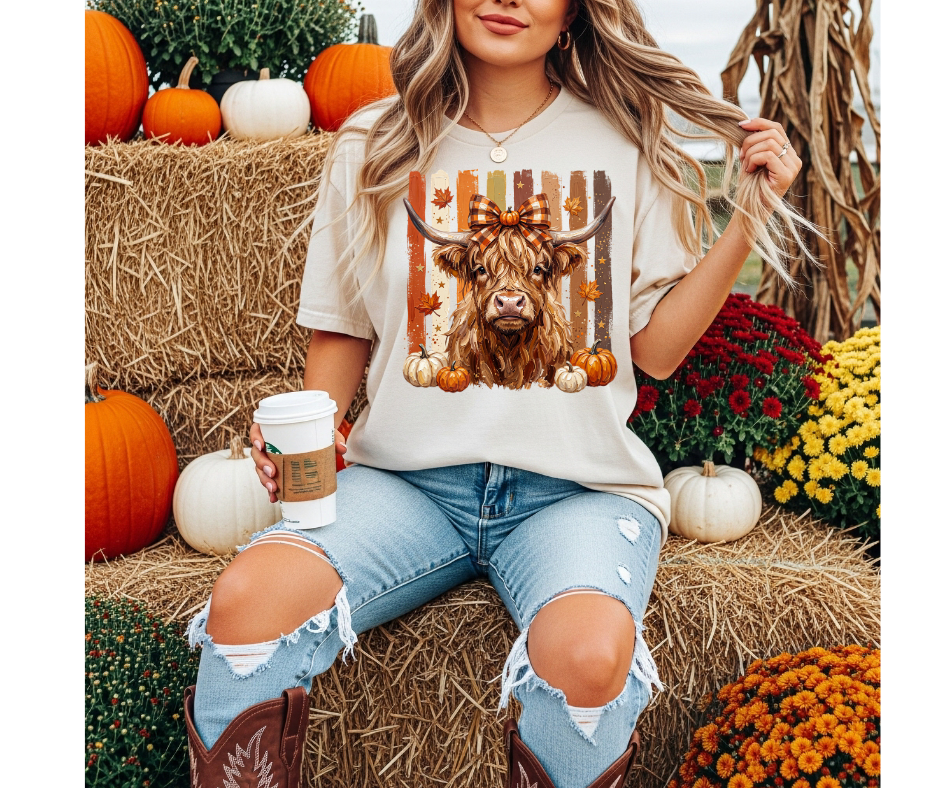 FULL COLOR SCREEN PRINT - STRIPE COW