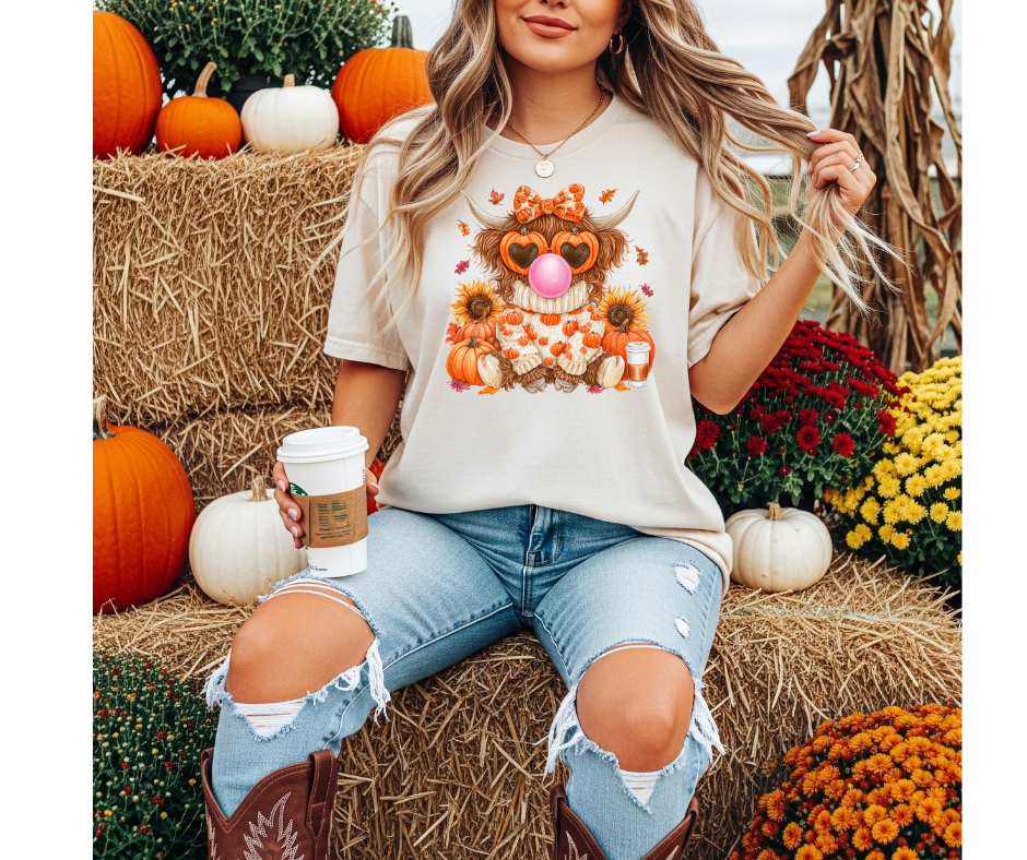 FULL COLOR SCREEN PRINT - BUBBLE COW