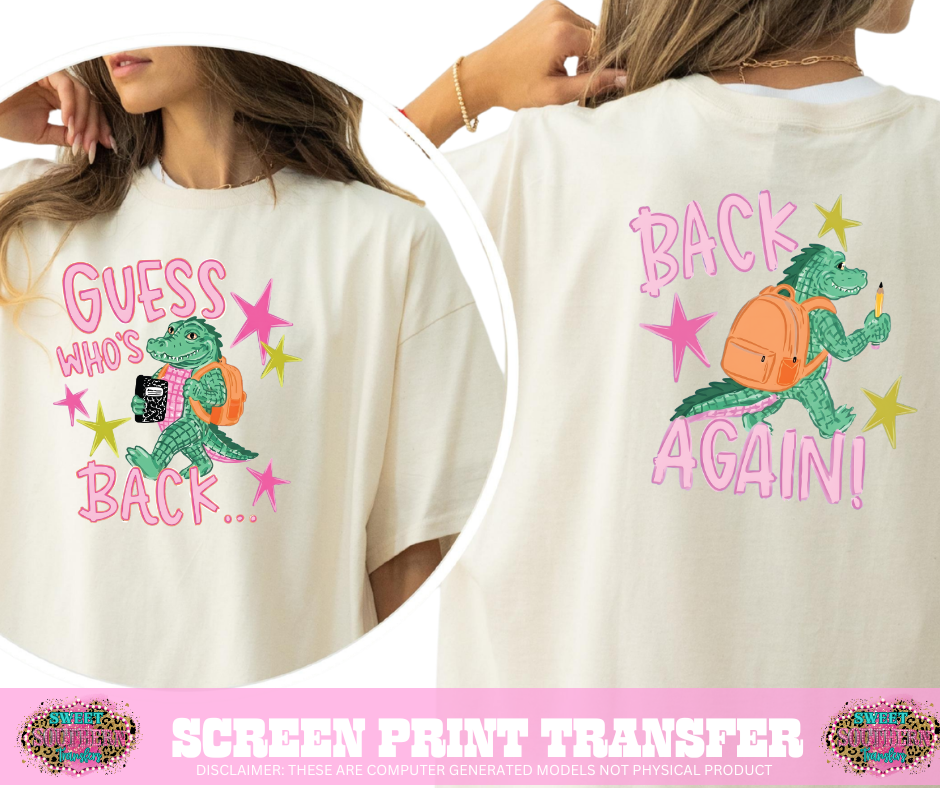 FULL COLOR SCREEN PRINT - GUESS WHO'S BACK