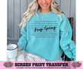 SINGLE COLOR SCREEN PRINT - KEEP GOING