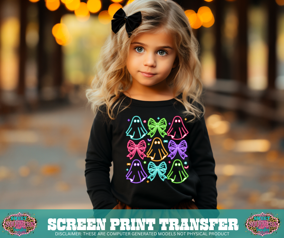 FULL COLOR SCREEN PRINT - BOO NEON