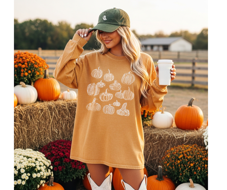 SINGLE COLOR SCREEN PRINT - BATCH OF PUMPKINS