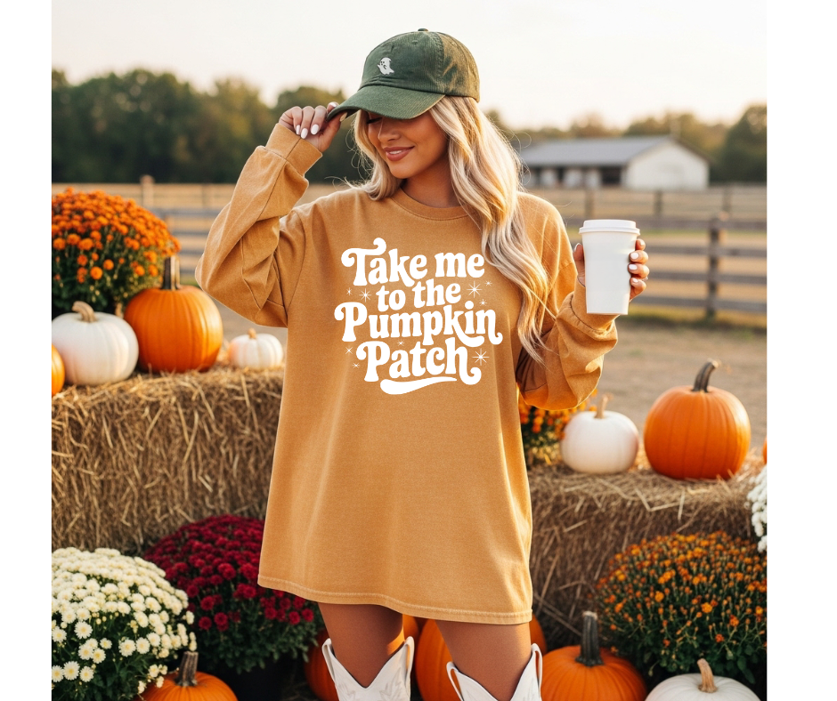 SINGLE COLOR SCREEN PRINT - TAKE ME TO THE PUMPKIN PATCH
