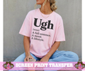 SINGLE COLOR SCREEN PRINT - UGH