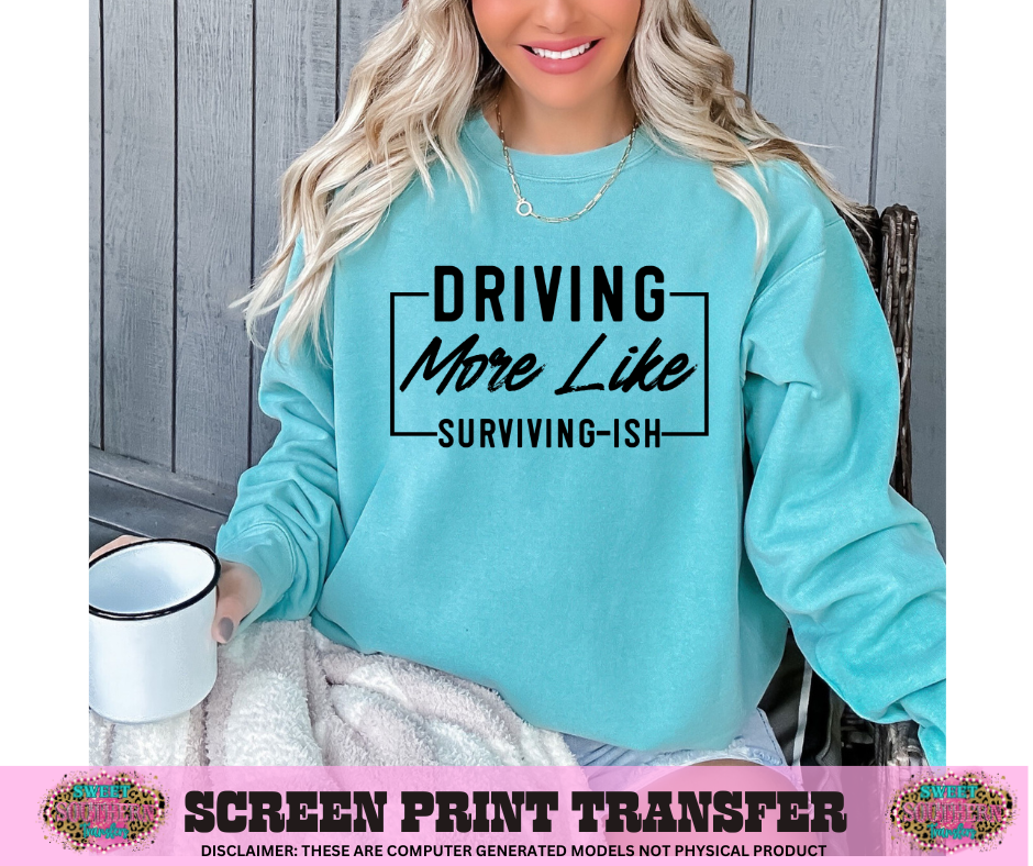 SINGLE COLOR SCREEN PRINT - DRIVING