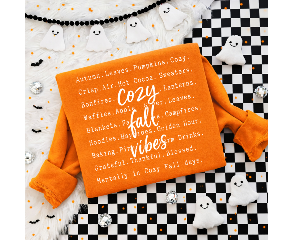 SINGLE COLOR SCREEN PRINT - COZY FALL VIBES