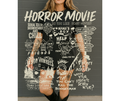 SINGLE COLOR SCREEN PRINT - HORROR MOVIE