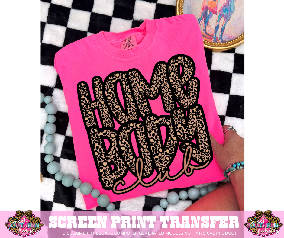 FULL COLOR SCREEN PRINT - HOMEBODY CLUB