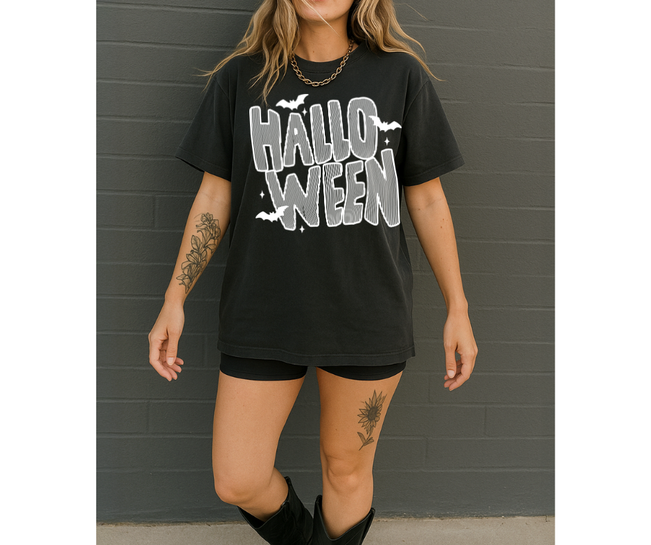 SINGLE COLOR SCREEN PRINT - HALLOWEEN LINES