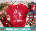 SINGLE COLOR SCREEN PRINT - SANTA DEER