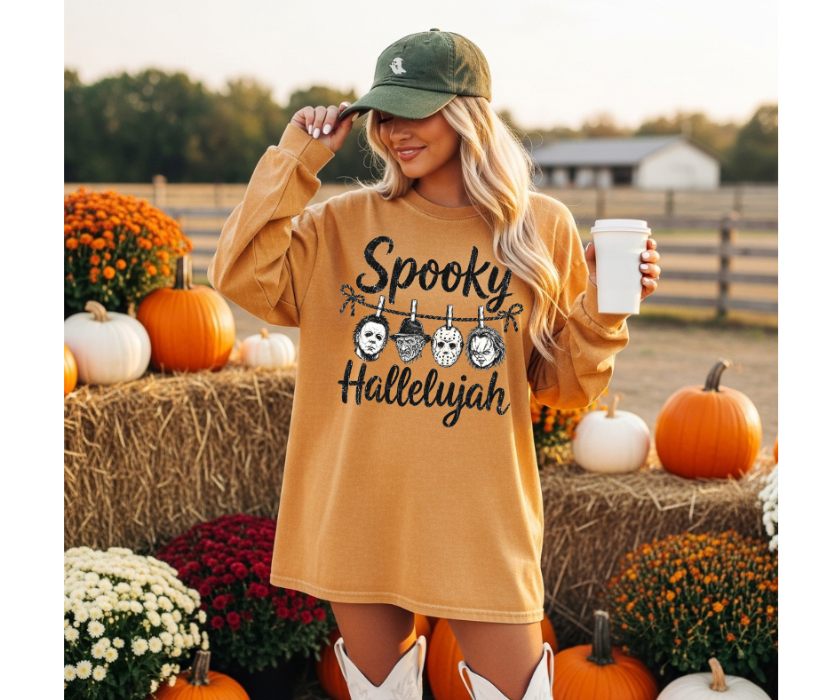 SINGLE COLOR SCREEN PRINT - SPOOKY HALLELUJAH
