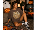 FULL COLOR SCREEN PRINT - CHECKRED PUMPKIN CHEETAH