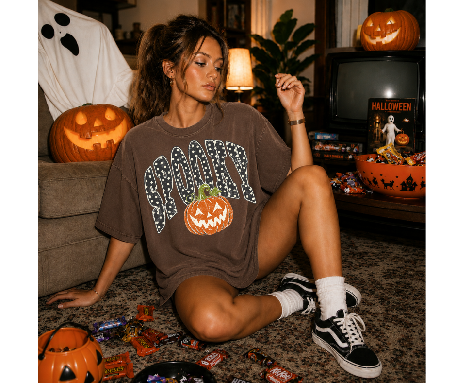 FULL COLOR SCREEN PRINT - SPOOKY PUMPKIN