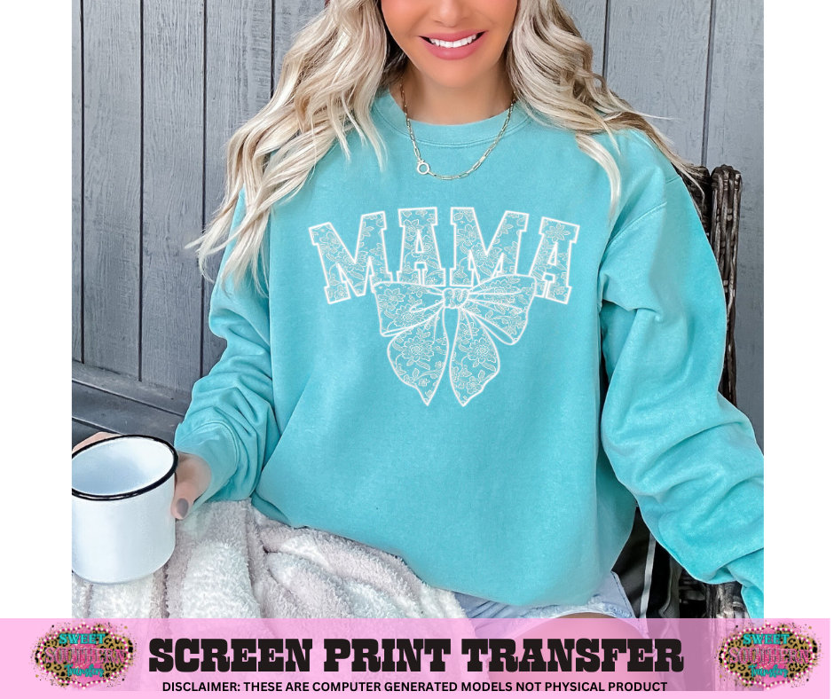 SINGLE COLOR SCREEN PRINT - MAMA LACE