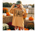 SINGLE COLOR SCREEN PRINT - LEAVES AND LATTES