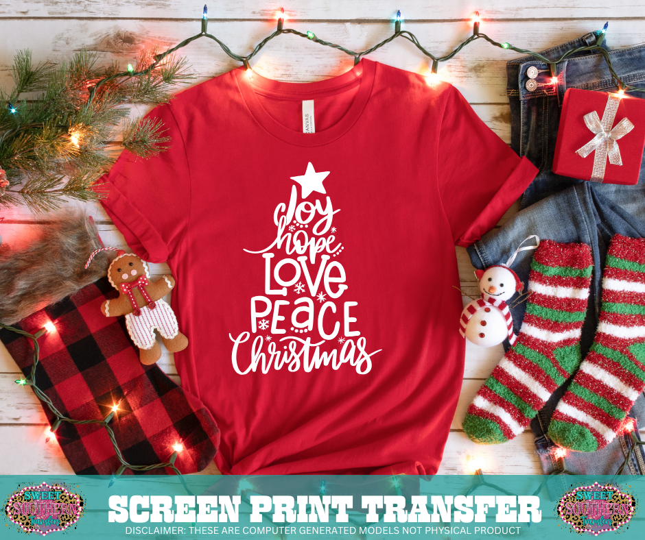 SINGLE COLOR SCREEN PRINT - JOY HOPE TREE