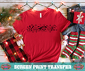 SINGLE COLOR SCREEN PRINT - M CHRISTMAS