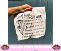 SINGLE COLOR SCREEN PRINT - GOD SAYS