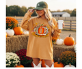 FULL COLOR SCREEN PRINT - FOOTBALL PUMPKIN