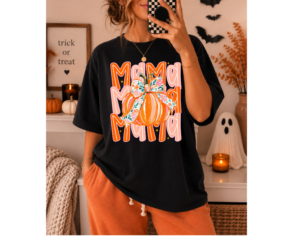 FULL COLOR SCREEN PRINT - MAMA FLORAL FALL