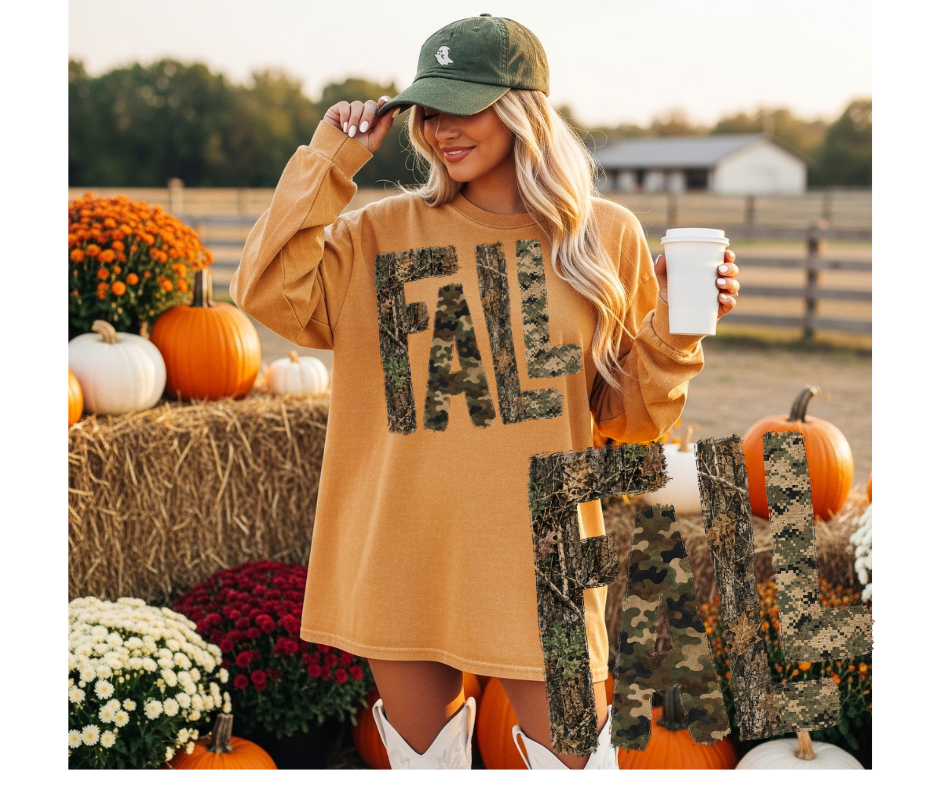 FULL COLOR SCREEN PRINT - FALL CAMO