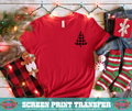 SINGLE COLOR SCREEN PRINT - CHECKERED TREE