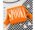 SINGLE COLOR SCREEN PRINT -  SPOOKY (BLACK)