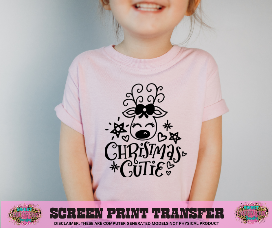 SINGLE COLOR SCREEN PRINT - CHRISTMAS CUTIE