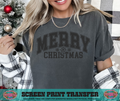 SINGLE COLOR SCREEN PRINT - MERRY CHRISTAMS SNOWFLAKE