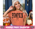 SINGLE COLOR SCREEN PRINT - PUMPKIN SPICE PUMPKIN