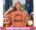 SINGLE COLOR SCREEN PRINT -BLESSED