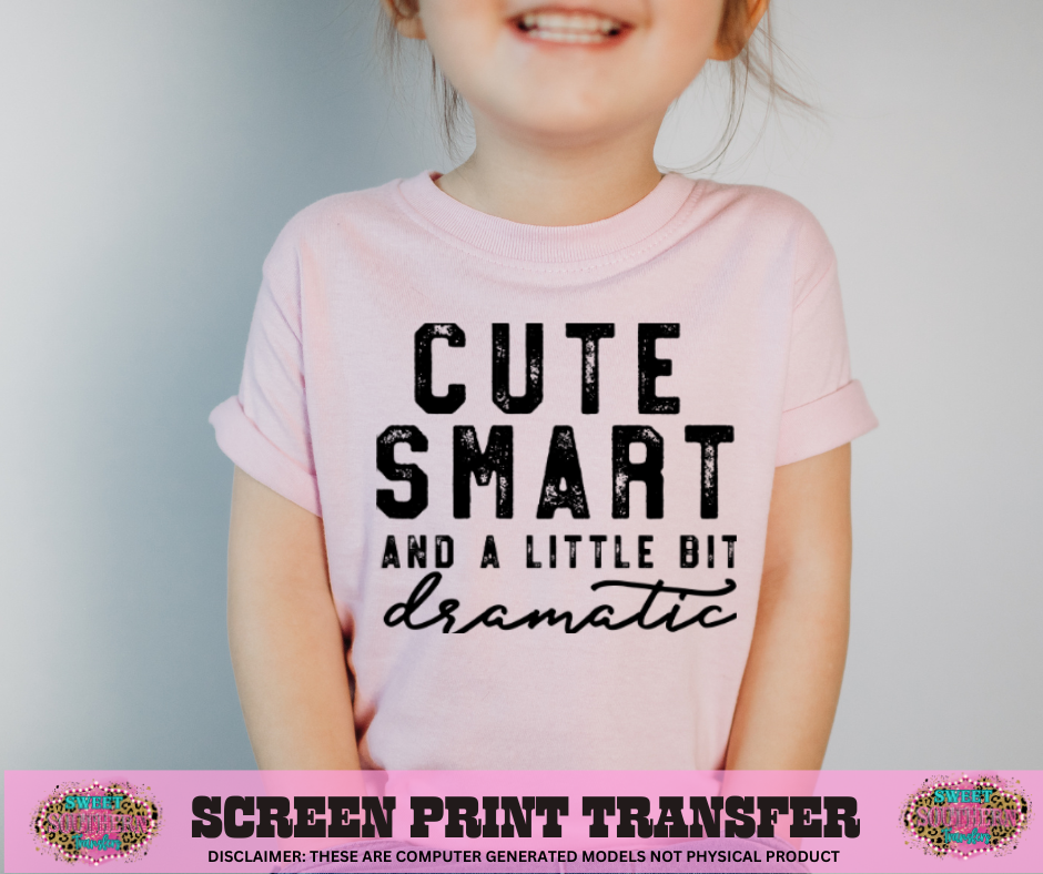 SINGLE COLOR SCREEN PRINT - CUTE SMART