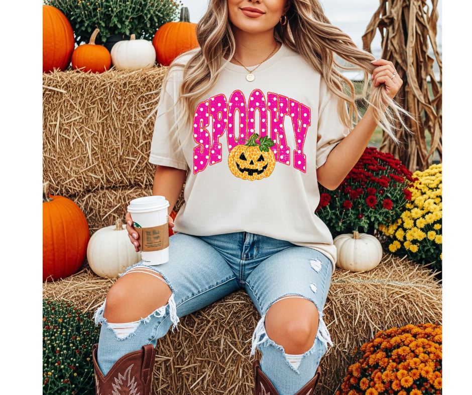 FULL COLOR SCREEN PRINT - SPOOKY PUMPKIN