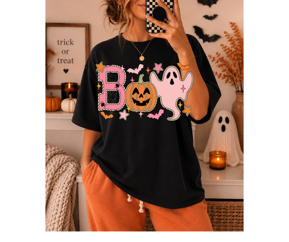 FULL COLOR SCREEN PRINT - BOO WESTERN