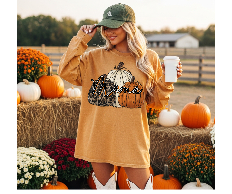 FULL COLOR SCREEN PRINT - MAMA PUMPKIN