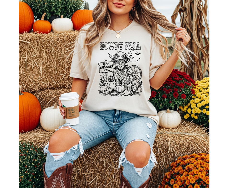 SINGLE COLOR SCREEN PRINT -  HOWDY FALL