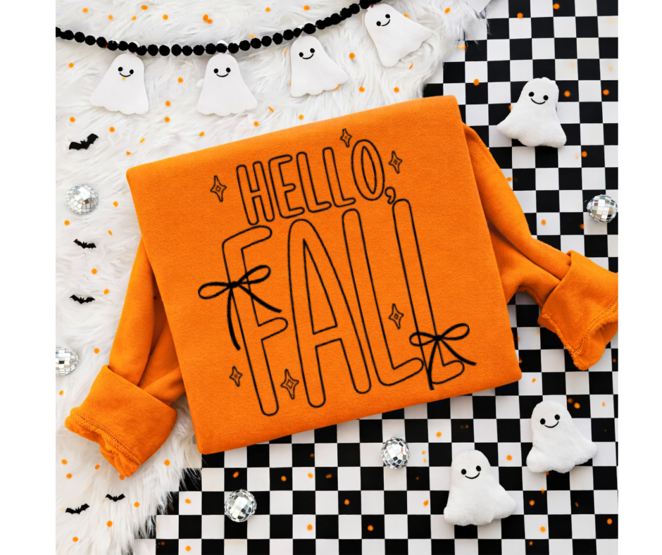 SINGLE COLOR SCREEN PRINT - HELLO, FALL