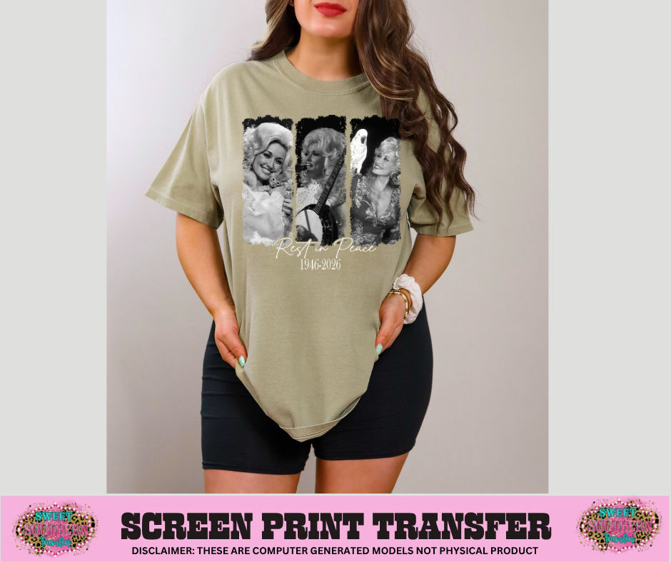 FULL COLOR SCREEN PRINT -REST IN P