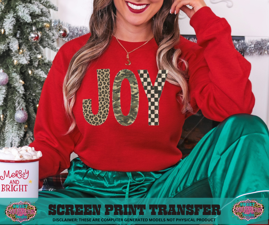 FULL COLOR SCREEN PRINT - JOY CAMO