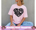 SINGLE COLOR SCREEN PRINT - MENTAL HEALTH HEART