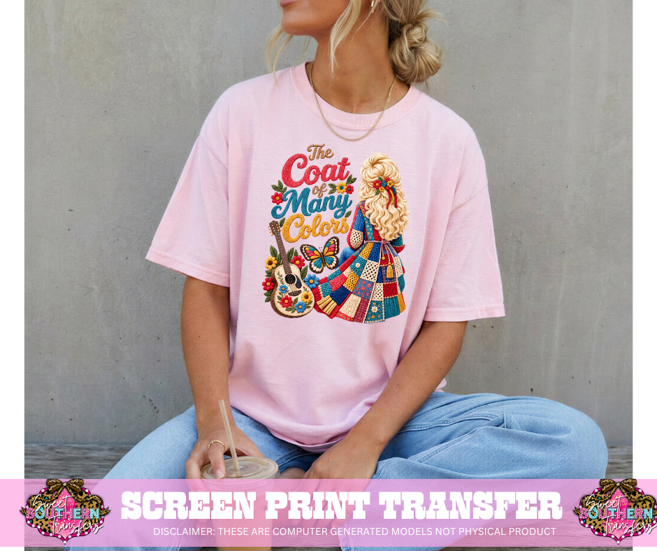 FULL COLOR SCREEN PRINT - THE COAT OF MANY COLORS